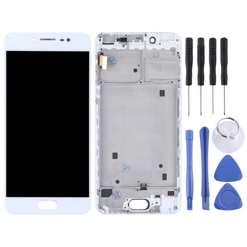 TFT Matériaux Écran LCD et Digitizer Ensemble complet avec cadre pour Vivo X7 (Blanc) SH598W1202-36