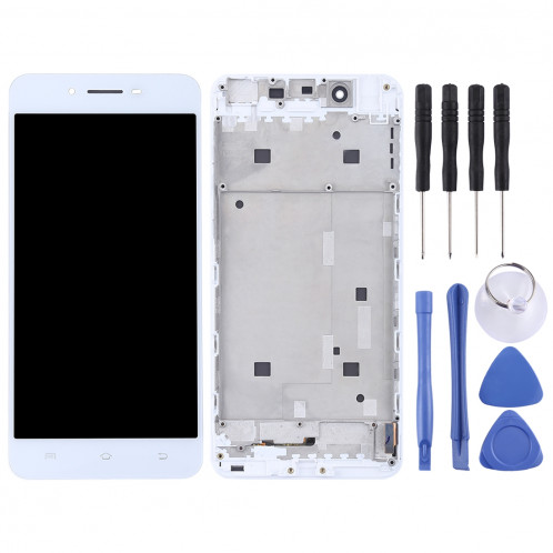 TFT Matériaux Écran LCD et Digitizer Ensemble complet avec cadre pour Vivo X6 (Blanc) SH618W1404-36