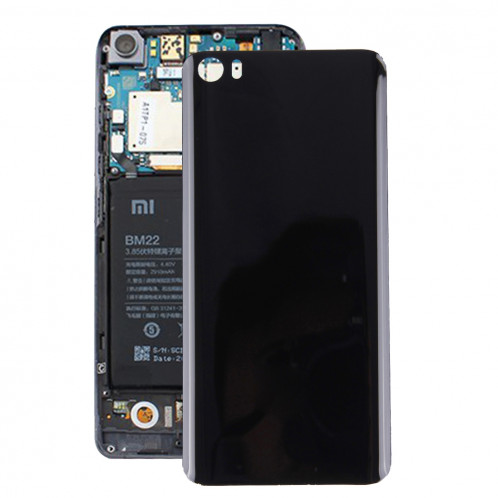 iPartsAcheter pour Xiaomi Mi 5 Original couvercle arrière de la batterie (sans support) (Noir) SI30BL647-37