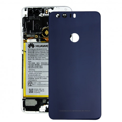 iPartsBuy Huawei Honor 8 (Chine Version) Couverture de batterie d'origine (Bleu) SI72DL1698-37