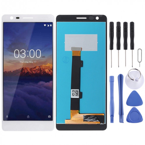 Écran LCD et numériseur complet pour Nokia 3.1 (blanc) SH938W1238-36