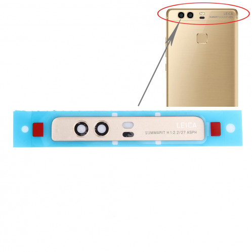 iPartsBuy Huawei P9 Lentille de la caméra arrière (or) SI982J226-34