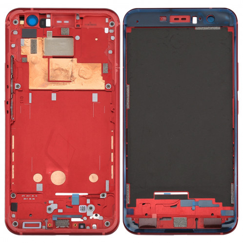 pour HTC U11 Boîtier Avant Cadre LCD Cadre (Rouge) SP106R1520-36