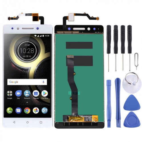 Écran LCD OEM pour Lenovo K8 Note XT1902-3 avec assemblage complet du numériseur (Blanc) SH136W989-34
