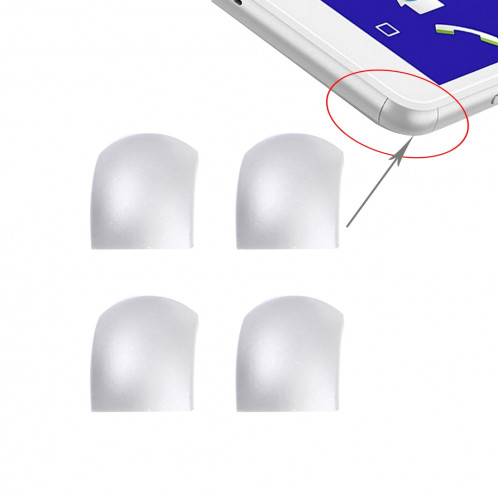 4 PCS iPartsAcheter pour Sony Xperia C4 Front Bord Lunette (Blanc) S4201W68-34