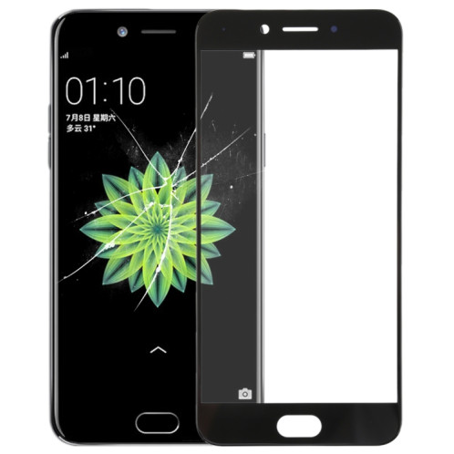 For OPPO A77 / A77T Front Screen Outer Glass Lens (Black) SH662B275-35