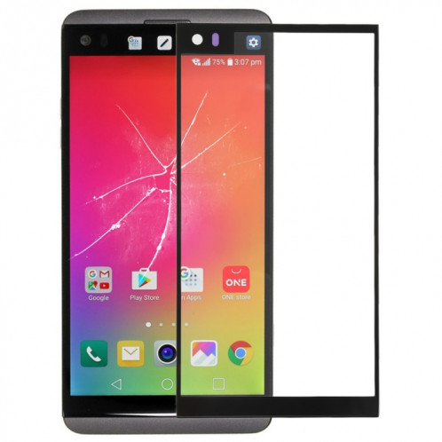 Front Screen Outer Glass Lens for LG V20 VS995 VS996 LS997 H910(Black) SH10BL1449-35