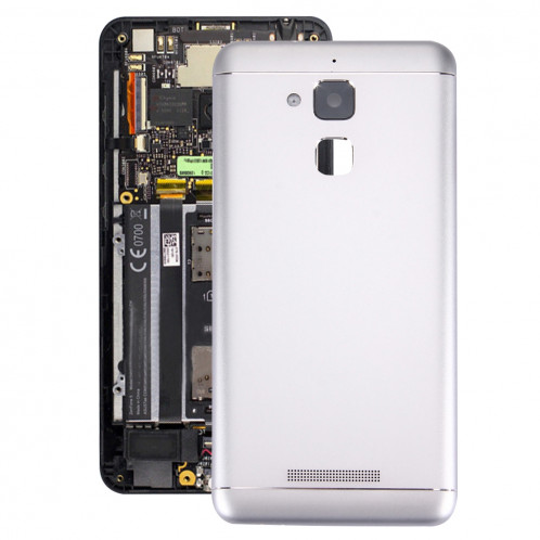 iPartsAcheter pour ASUS ZenFone 3 Max / ZC520TL couvercle de batterie en alliage d'aluminium (blanc) SI72WL1556-38
