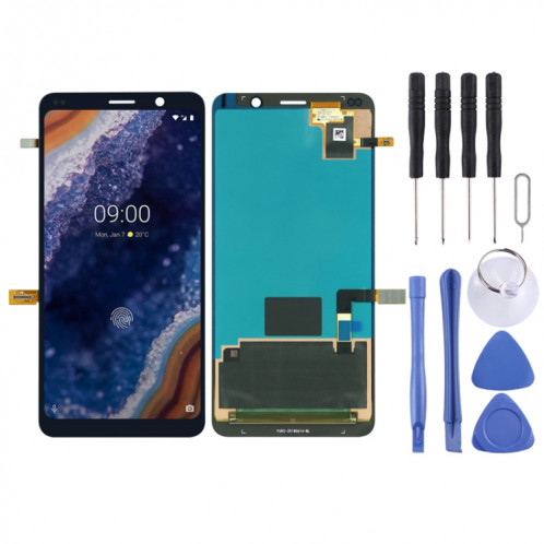 Écran LCD et numériseur complet pour Nokia 9 PureView (noir) SH777B650-36