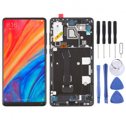 Ecran LCD et Digitaliseur Complet avec Cadre pour Xiaomi MI Mix 2S (Noir) SH802B813-36