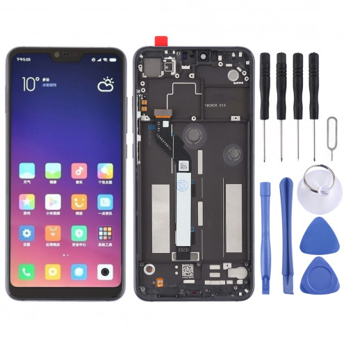 Ecran LCD et numériseur Assemblage complet avec cadre pour Xiaomi Mi 8 Lite (Noir) SH812B541-36