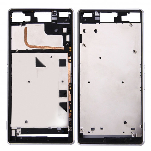 iPartsAcheter pour Sony Xperia Z3 (Single SIM) Boîtier Avant Cadre LCD (Blanc) SI000W1600-37