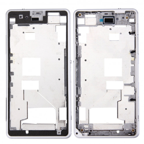 iPartsAcheter pour Sony Xperia Z1 Compact / Mini Cadre Avant Cadre LCD (Blanc) SI001W464-37