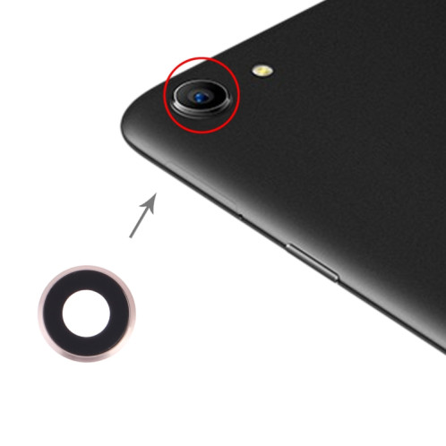 Pour OPPO A83 / A1 10pcs Couvercle d'objectif de caméra (Or) SH038J1062-35