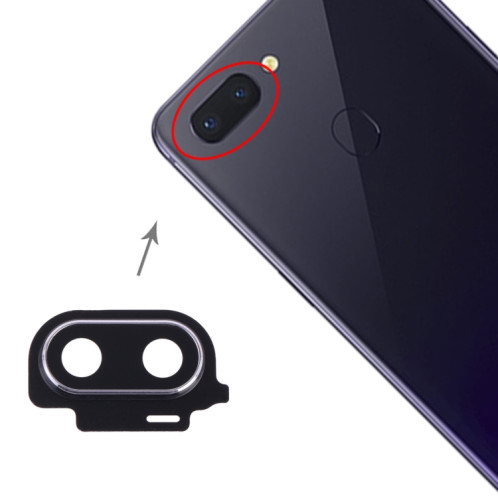 Pour le couvercle d'objectif de caméra OPPO R15 (argent) SH039S1828-35