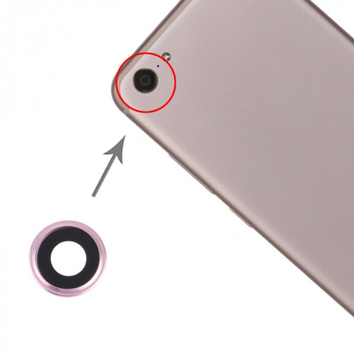 Pour le couvercle de l'objectif de l'appareil photo Vivo X9 Plus (rose) SH059F389-35