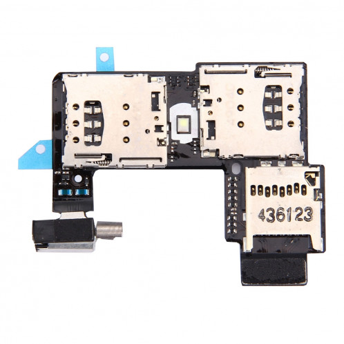 iPartsAcheter pour Motorola Moto G (2e génération) (Dual SIM Version) Socket de carte SIM + Socket de carte SD SI21531953-34