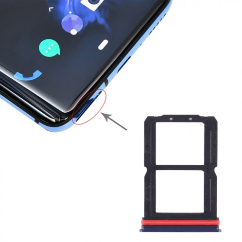 Pour plateau de carte SIM OnePlus 7 + plateau de carte SIM (bleu) SH200L322-35