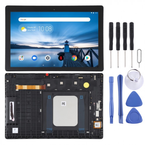 Écran LCD et numériseur complet avec cadre pour Lenovo TAB E10 TB-X104F TB-X104L TB X104 WIFI Edition (Noir) SH252B1937-36