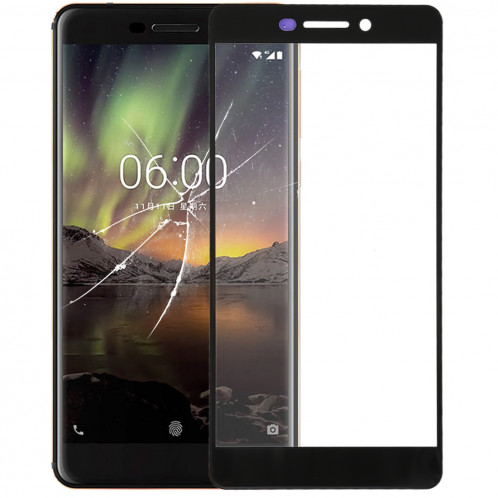 Écran avant avec lentille en verre pour Nokia 6.1 (noir) SH31BL1211-35