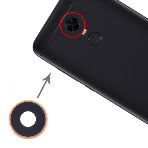 10 lentilles de protection pour PCS pour Xiaomi Redmi 5 Plus (or) SH383J1744-35