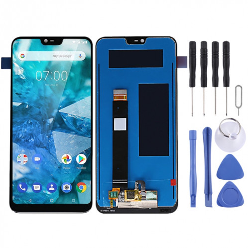 Écran LCD et numériseur complet pour Nokia 7.1 TA-1085 TA-1095 TA-1096 (noir) SH425B978-34