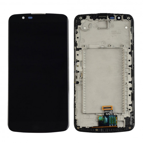 iPartsAcheter pour LG K10 écran LCD + écran tactile Digitizer Assemblée avec cadre (Noir) SI502B819-33