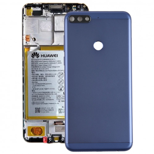 Coque Arrière avec Touches Latérales pour Huawei Honor Play 7C (Bleu) SH50LL1320-36