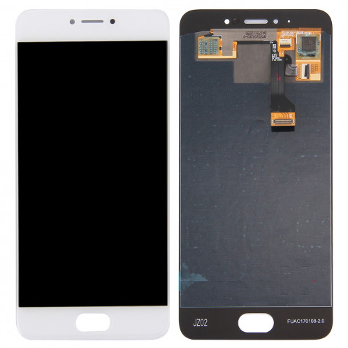 iPartsAcheter Meizu Pro 6s écran LCD + écran tactile Digitizer Assemblée (blanc) SI676W941-36
