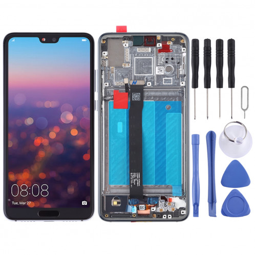 Ecran LCD et Assembleur Complet Digitaliseur avec Cadre pour Huawei P20 (Twilight) SH79JS1716-36