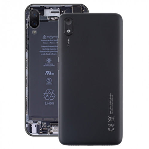 Cache arrière de batterie pour Xiaomi Redmi 7A (noir) SH60BL506-36