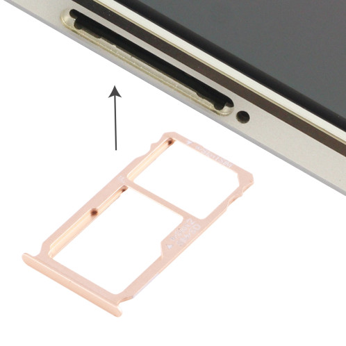 iPartsAcheter Huawei Mate S Nano carte SIM Plateau + Nano SIM / Micro SD Carte Plateau (Or) SI979J547-34