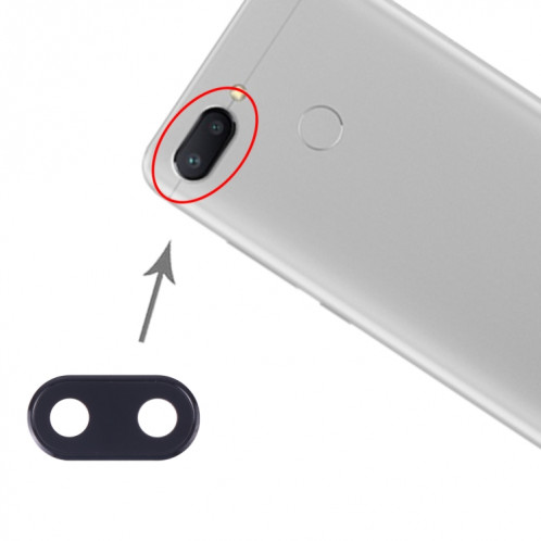 Couvercle d'objectif de caméra 10 PCS pour Xiaomi Redmi 6 (rose) SH158B1500-35