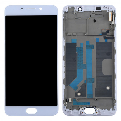 iPartsBuy OPPO R9 écran LCD (TFT) + écran tactile Digitizer Assemblée avec cadre (blanc) SI269W1859-36