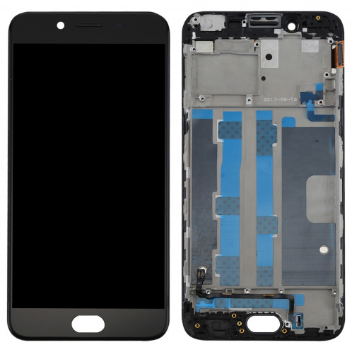 iPartsBuy OPPO R9s Écran LCD (TFT) + écran tactile Digitizer Assemblée avec cadre (Noir) SI270B573-36