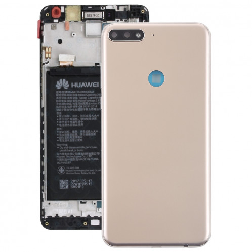 Cache arrière avec touches latérales pour Huawei Y7 (2018) (Or) SH79JL110-36