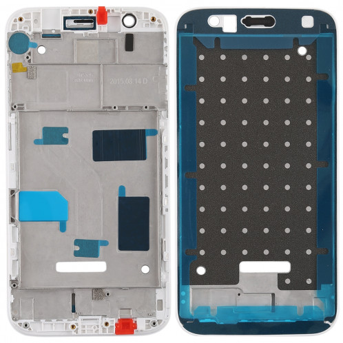 Plaque de cadre avant pour boîtier LCD pour Huawei G7 Plus (blanc) SH517W464-36