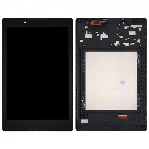 iPartsAcheter Lenovo A8-50 Tablette LCD Affichage + Écran Tactile Digitizer Assemblée avec Cadre (Noir) SI38BL495-36