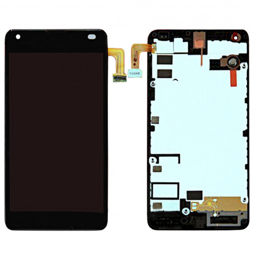 iPartsBuy Pour Microsoft Lumia 550 Écran LCD + Écran Tactile Digitizer Assemblée avec Cadre (Noir) SI660B370-34