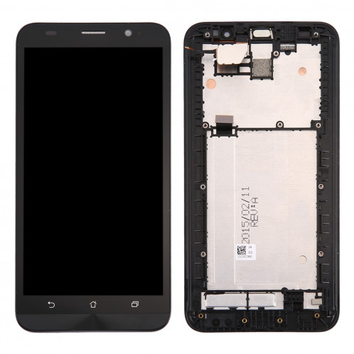 iPartsAcheter pour Asus ZenFone 2 / ZE550ML écran LCD + écran tactile Digitizer Assemblée avec cadre (Noir) SI04BL835-36