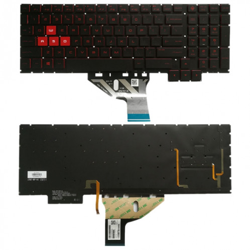 Clavier version américaine avec rétroéclairage du clavier pour HP Omen 15-CE 15-CE000 15-CE026TX 15-CE005TX 15-CE006TX 15-CE001TX 15-CE002TX SH39071096-33