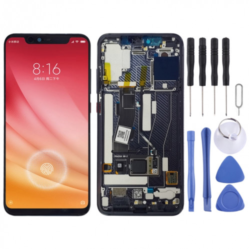 Écran LCD et numériseur complet avec cadre pour Xiaomi Mi 8 Explorer 8 / Mi 8 Pro (noir) SH969B659-36