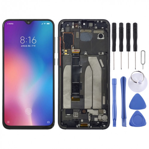 Écran LCD et numériseur complet avec cadre pour Xiaomi Mi 9 SE (noir) SH977B1077-36