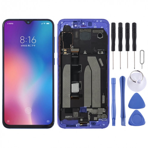 Écran LCD et numériseur complet avec cadre pour Xiaomi Mi 9 SE (bleu) SH977L365-36