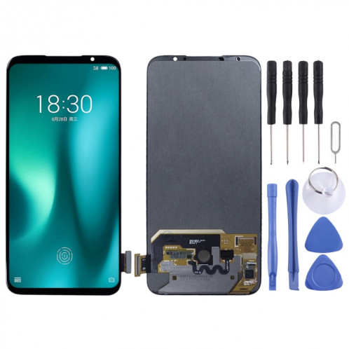 Écran LCD d'origine pour Meizu 16S Pro avec assemblage complet du numériseur (noir) SH181B1292-36