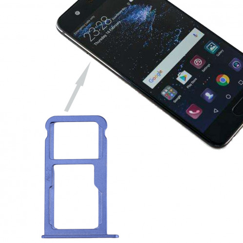 iPartsAcheter Huawei P10 Carte SIM Plateau et carte SIM / Micro SD (Bleu) SI215L1431-35