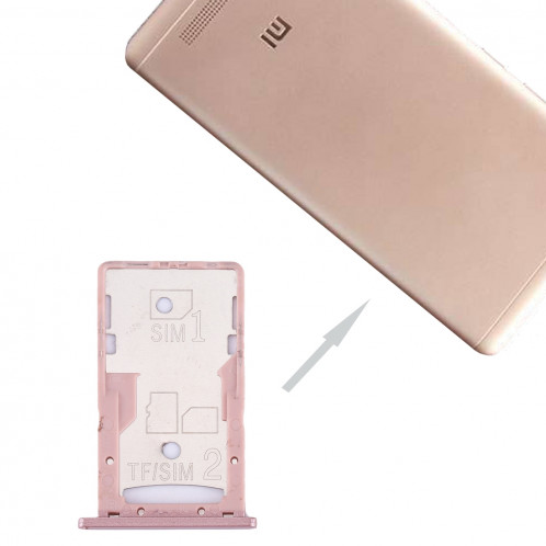 iPartsAcheter Xiaomi Redmi 4A Carte SIM et SIM / TF Plateau (Or Rose) SI25RG888-35