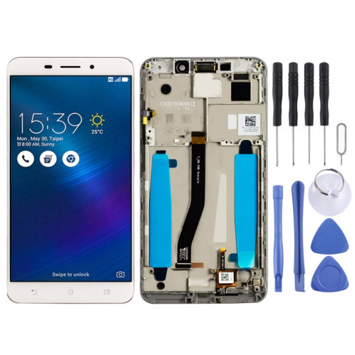 Écran LCD et numériseur complet avec cadre pour Asus ZenFone 3 Laser ZC551KL Z01BDC (blanc) SH35WL1761-34