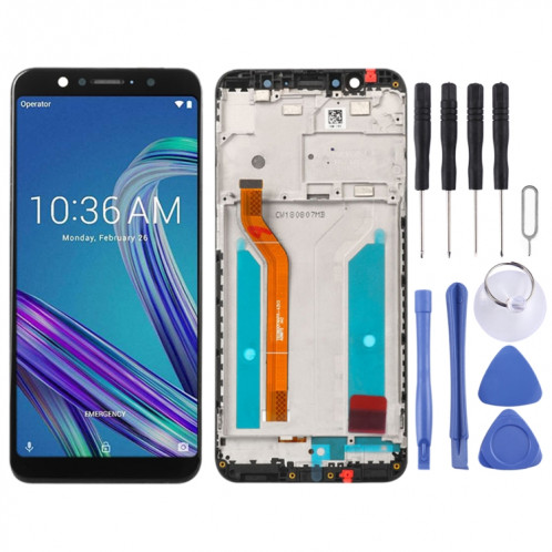 Écran LCD et numériseur complet avec cadre pour Asus ZenFone Max Pro (M1) ZB601KL ZB602KL (noir) SH238B1132-36