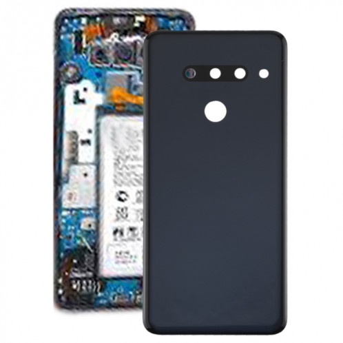 Cache arrière de la batterie pour LG G8 ThinQ / G820 G820N G820QM7, version KR (noir) SH05BL552-36